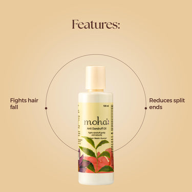 MOHA 5-in-1 Hair Oil 100ml & Anti-Dandruff Oil 100ml Combo